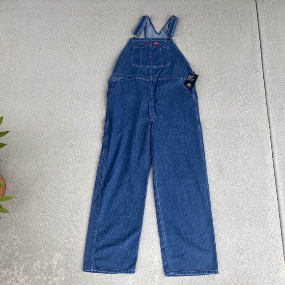 Dickies Jeans Dickie Denim Overalls Indigo Bib Triple Needle Stich